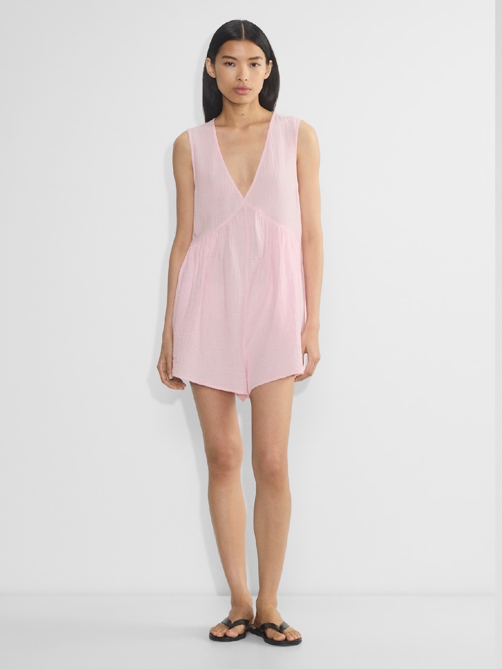 Aritzia Little Moon AirPlush Cotton™ Elysium Romper in Villa Pink